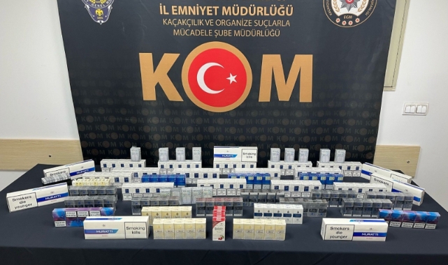 Kastamonu’da gümrük kaçağı 448 paket sigara ele geçirildi