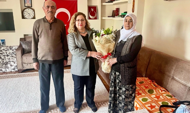 Kaymakam Doğru, şehit annesini unutmadı