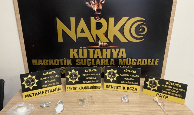 Kütahya’da uyuşturucu operasyonu! 3 tutuklama