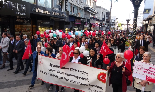Mersin'de Kadınlar Günü’ne özel yürüyüş düzenlendi