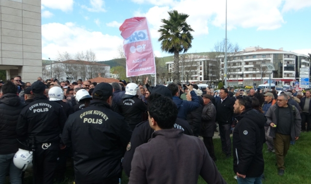 Muğla'da İmamoğlu protestosuna biber gazlı müdahale