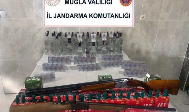 Muğla’da kaçak alkol ve sigara operasyonu!