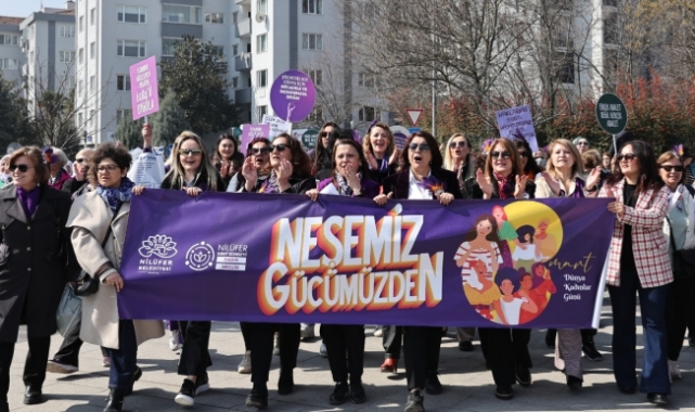Nilüferli kadınlar adalet ve eşitlik için yürüdü