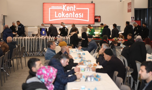 Osmangazi’de 7 noktada iftar sofraları kuruldu