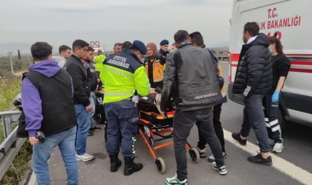 Otobanda çöplere takıldı metrelerce sürüklendi!