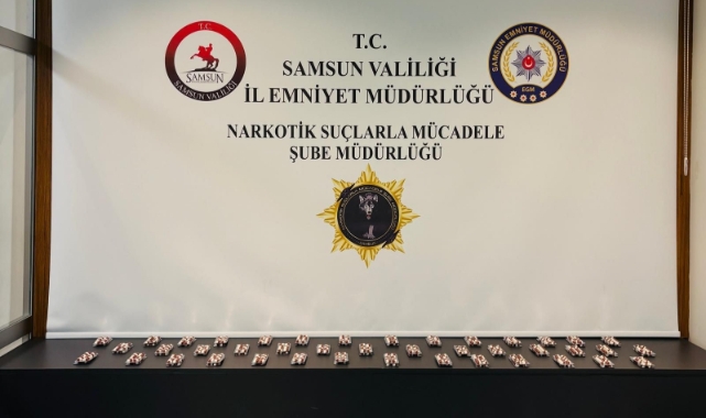 Samsun’da 4 bin 66 adet sentetik ecza ele geçirildi