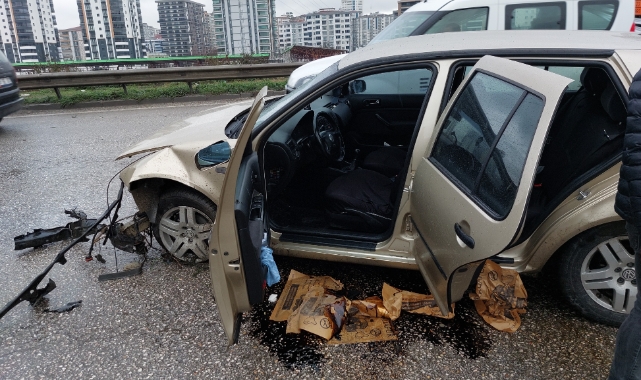 Samsun'da 9 aracın karıştığı zincirleme kaza