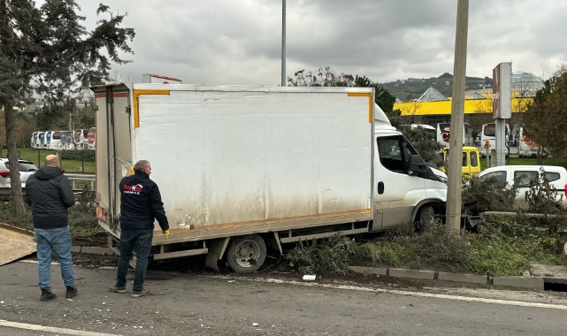 Samsun’da tır kamyonete çarptı: 1 yaralı