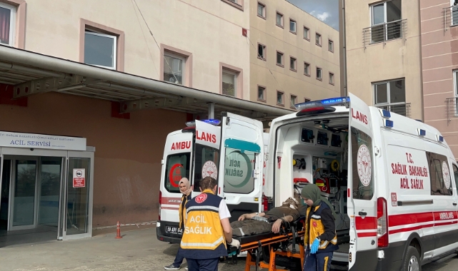 Tekirdağ'da iş kazası! Fırlayan körük tası başından yaraladı