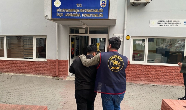 Tekirdağ'da jandarma 30 yıl hapis cezası bulunan şahsı yakaladı
