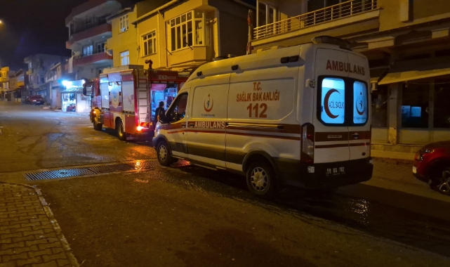 Tekirdağ'da korkutan yangın