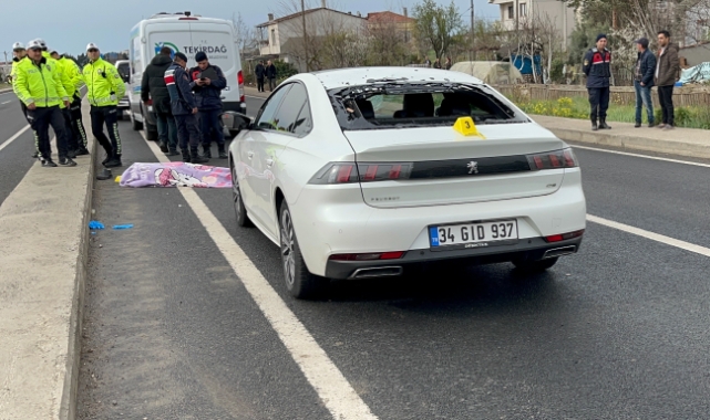 Tekirdağ'da otomobilin çarptığı yaya hayatını kaybetti