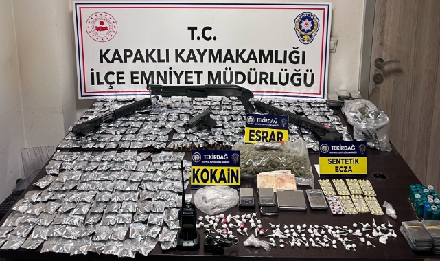 Tekirdağ'da uyuşturucu operasyonu! 2 kişi tutuklandı