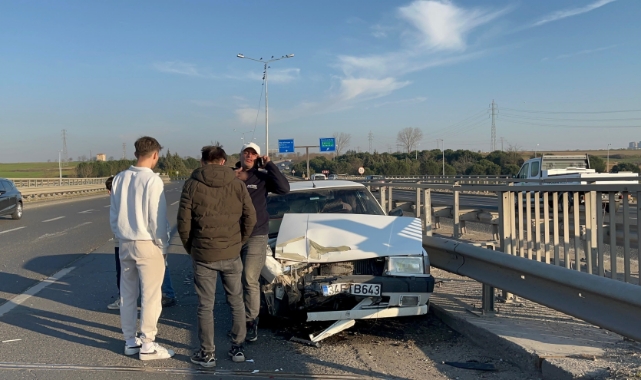 Tekirdağ'da zincirleme kaza! 2 yaralı