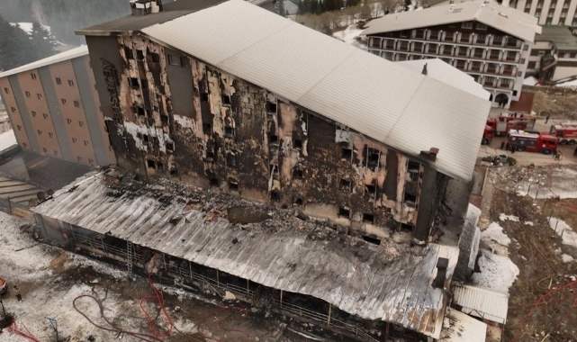 Uludağ'da ki otel yangınıyla ilgili gözaltı sayısı 5 oldu