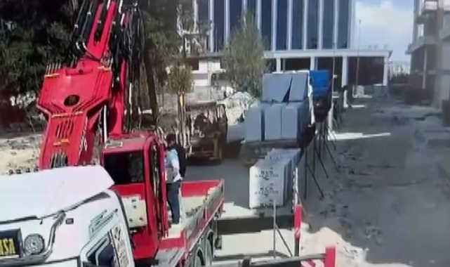 Üzerine gazbeton paleti düşen işçi hayatını kaybetti!