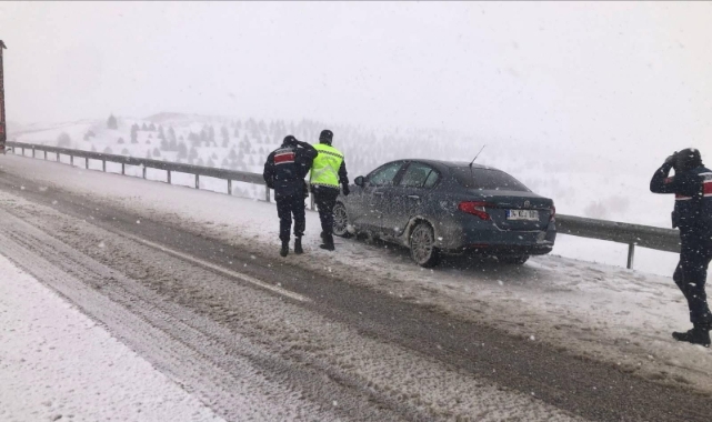 Yozgat’ta yoğun kar yağışı