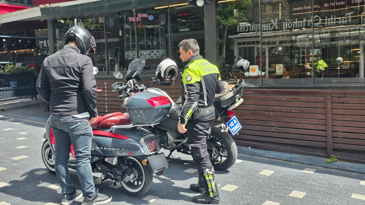 Bandırma'da yaya alanlarında motosiklet alarmı