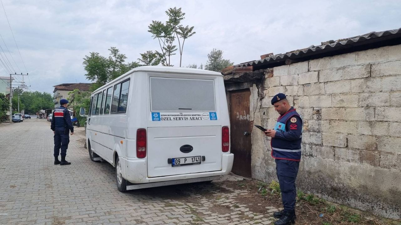 Sultanhisar'da okul servisleri denetendi