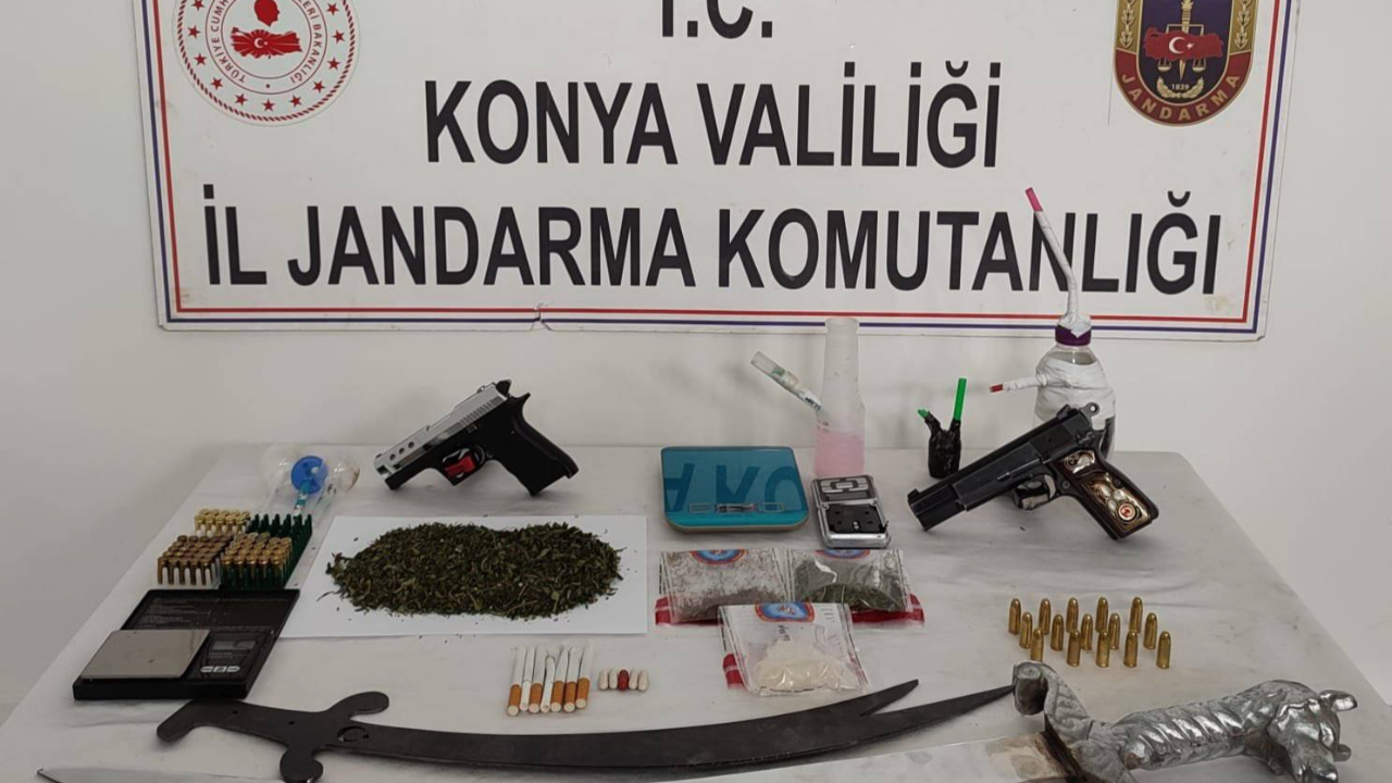 Konya'da uyuşturucu operasyonu!