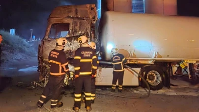 Kırklareli'de LPG tankerinde dolum sırasında yangın!