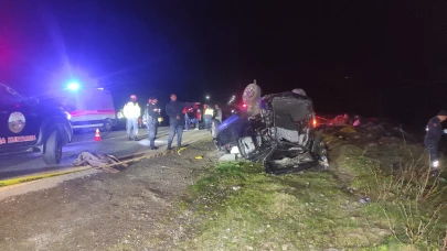 Rize'de kontrolden çıkan otomobil takla attı! 3 ölü, 2 yaralı