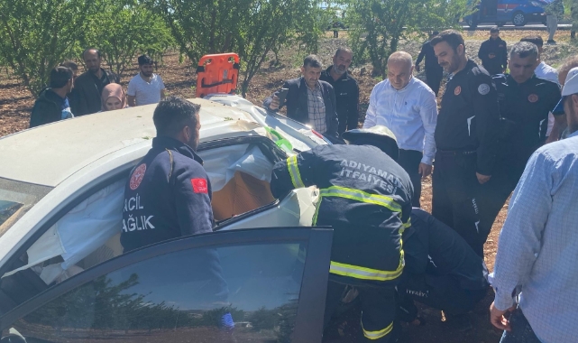 Adıyaman'da iki araç çarpıştı! 1’i ağır 2 yaralı