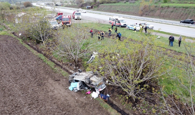Amasya’da takla atan otomobil tarlaya uçtu! 1 ölü 2 yaralı