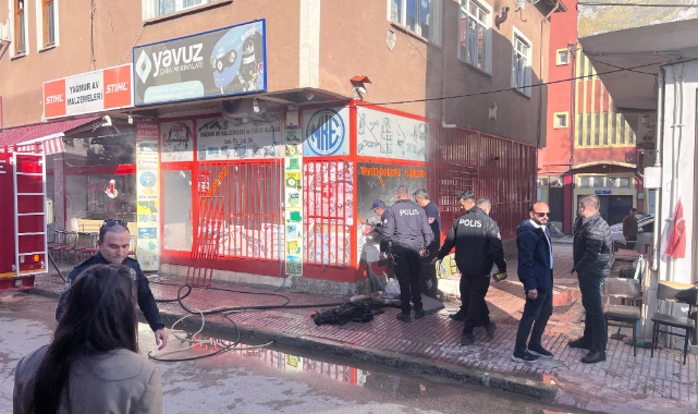 Av bayisinde korkutan yangın