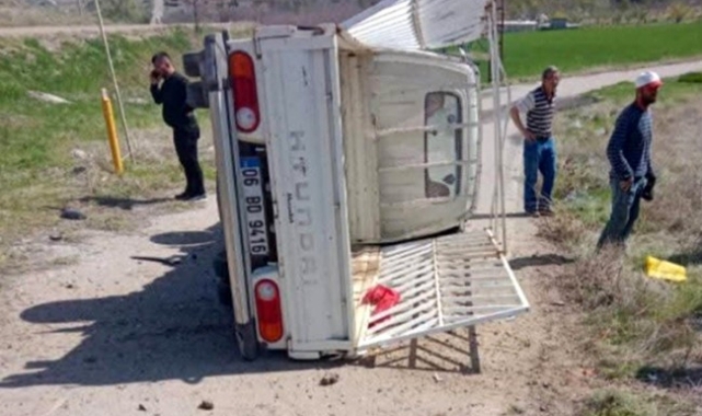 Ayaş'ta trafik kazası! 2 yaralı