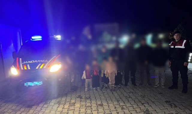 Aydın’da 13 düzensiz göçmen yakalandı