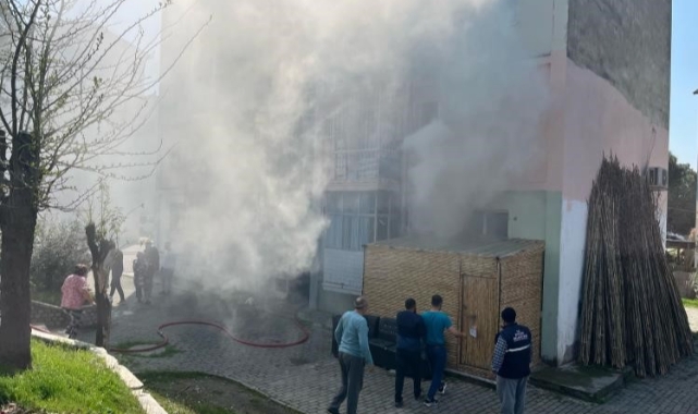 Aydın’da ev yangını