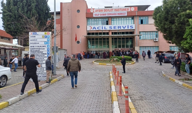 Aydın'da hasta ziyaretine gelen aile üyeleri birbirine girdi