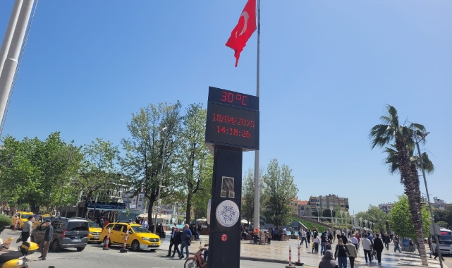 Aydın, nisan ayında 30 dereceyi gördü