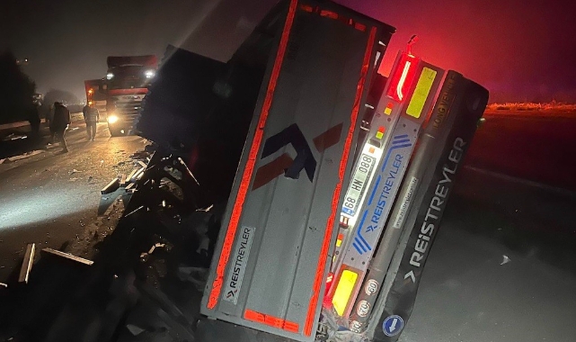Balıkesir-Bursa yolunda tek taraflı kaza! 1 ölü
