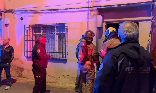 Bursa'da iki katlı evde yangın paniği