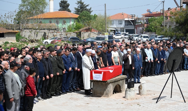 Kazada hayatını kaybeden astsubay için Bursa'da tören yapıldı