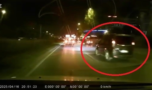 Bursa'da trafik magandası tehlike saçtı
