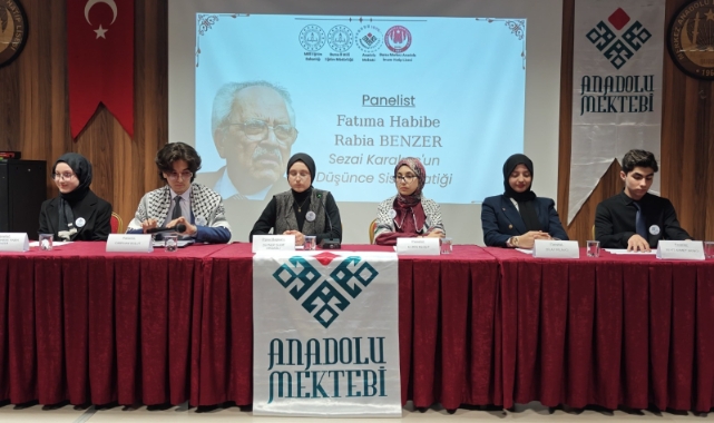 Bursa İl Milli Eğitim'den “Anadolu Mektebi Öğrencilerinin Dilinden Sezai Karakoç” Paneli