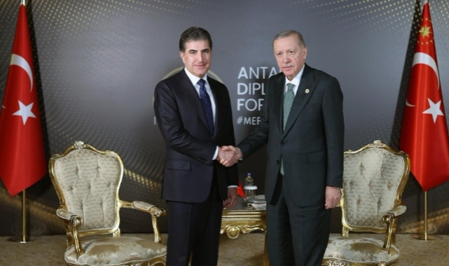 Cumhurbaşkanı Erdoğan, IKYB Başkanı Barzani’yi kabul etti