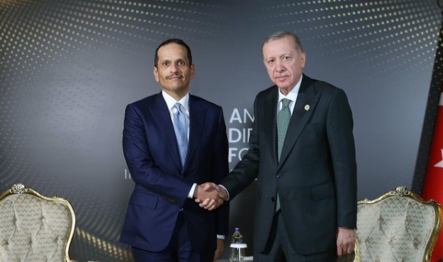 Cumhurbaşkanı Erdoğan, Katar Başbakanı El Sani’yi kabul etti