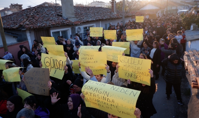 Edirne'de öldürülen 14 yaşındaki Gülden için mahalleli yürüyüş düzenledi