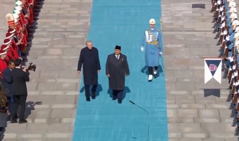 Erdoğan Endonezya Cumhurbaşkanı Subianto'yu törenle karşıladı