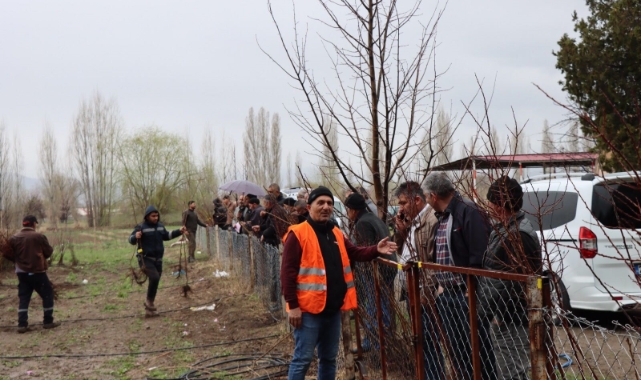 Erzincan’da meyve fidanı satışına yoğun ilgi