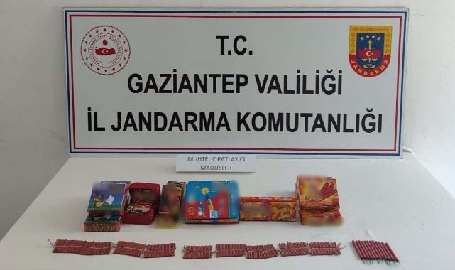 Gaziantep'te izinsiz havai fişek ve patlayıcı madde satan şahıs yakalandı