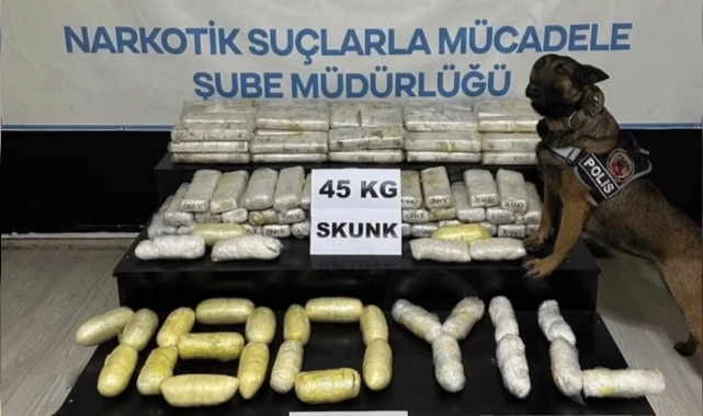Hakkari'de polis ekipleri 61 kilo uyuşturucu madde ele geçirdi