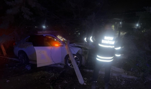 Hatay'da trafik kazasında 2 kişi  yaralandı