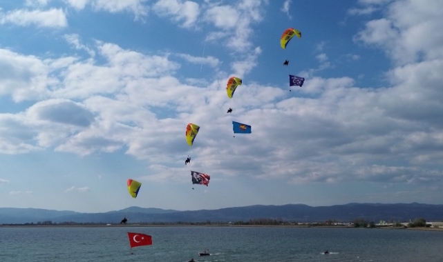 İznik Gölü üzerinde muhteşem görüntüler