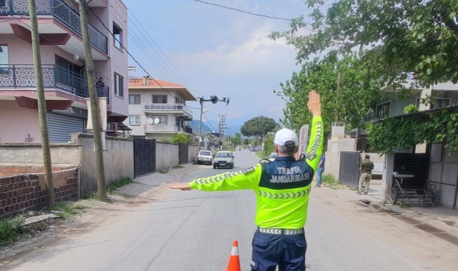 Jandarma Köşk’te havadan denetim yaptı