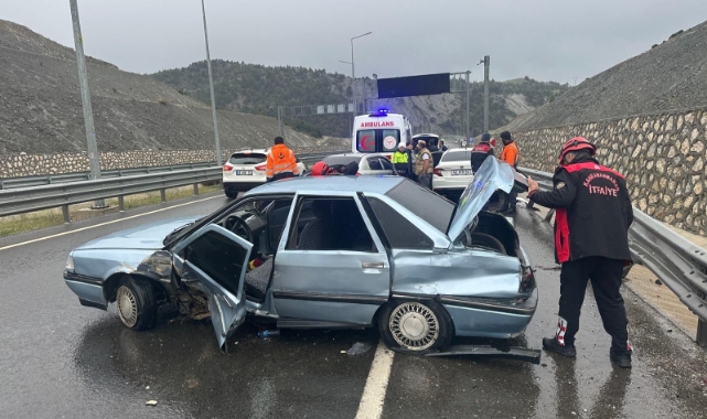 Kahramanmaraş'ta yağış kazalara neden oldu! 3 yaralı